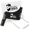Kit de rasage (6 PRODUITS) - Rasoir de barbier acier a lame interchangeable+boîte de 80 Lames Simples+Stick d'alun+serviette..-3