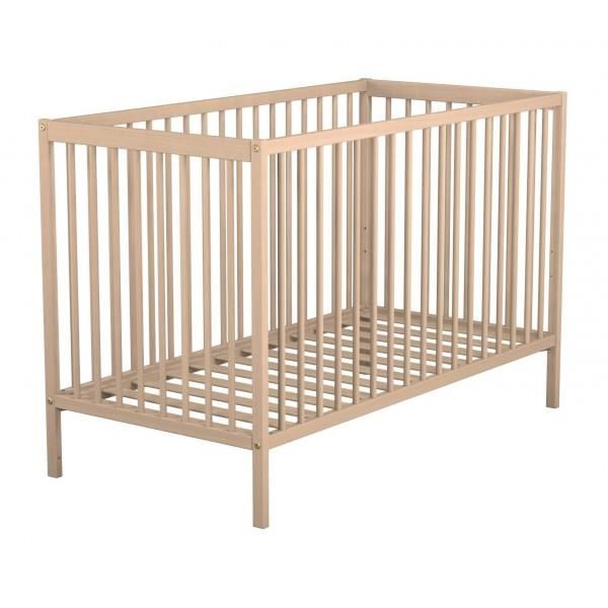 Lit Bebe Hauteur Reglable Bois Brut 60x1 Terre De Nuit Cdiscount Puericulture Eveil Bebe