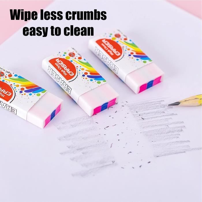 6 Pcs Gomme À Effacer Arc-En-Ciel Pour Enfants Gomme À Effacer Douce ...