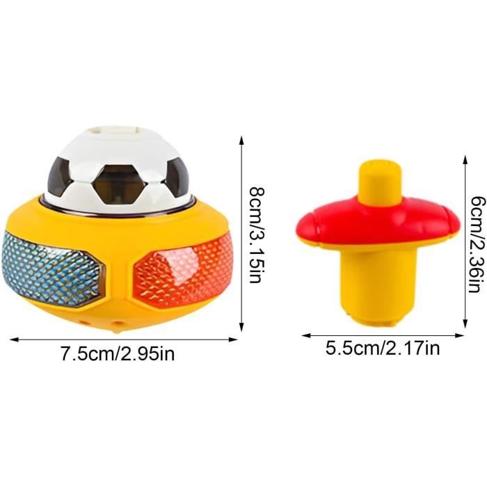 Queen Jeux Toupie Lumineuse Avec Fibre Optique Jouet Musical Jeu Enfant