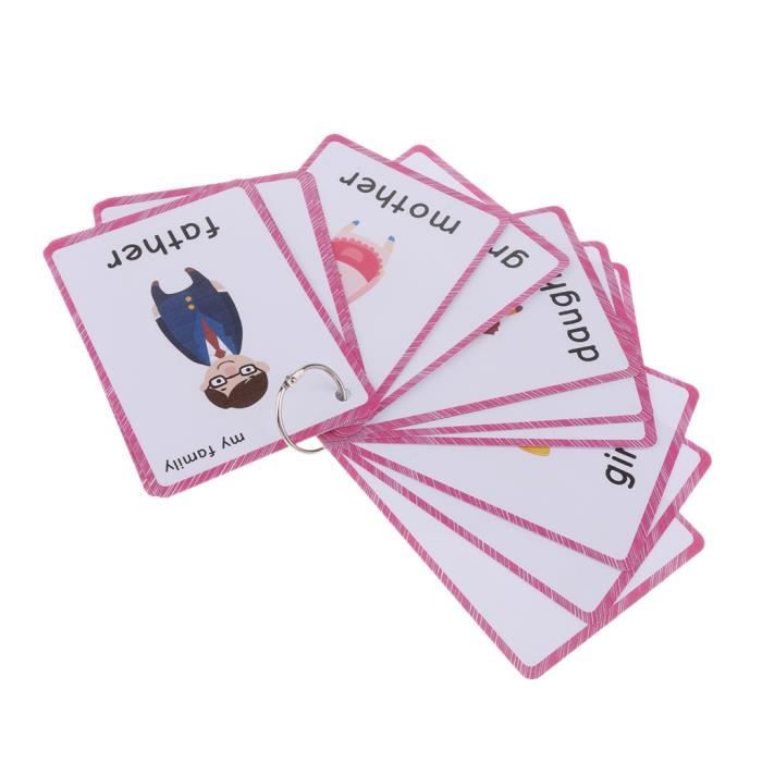 Kid Learning Carte éducative précoce d'interaction cognitive avec boîte de  rangement carte rose 56 pcs SURENHAP - Cdiscount