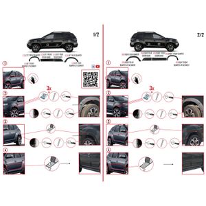 Garniture De Passage De Roue Gauche Diederichs 4560009 Pour DACIA DUSTER - Neuf D'origine - Pare-boue Aile