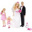 Coffret Mariage - MATTEL - Barbie et Ken avec Chelsea et Stacy - 4 poupées et accessoires-0