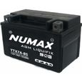 Batterie moto Numax Premium AGM avec pack acide YTX7A-BS 12V 6Ah 105A-0