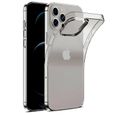 Pour Apple iPhone 12 Pro Max 6.7": Coque Silicone gel UltraSlim et Ajustement parfait - TRANSPARENT-0