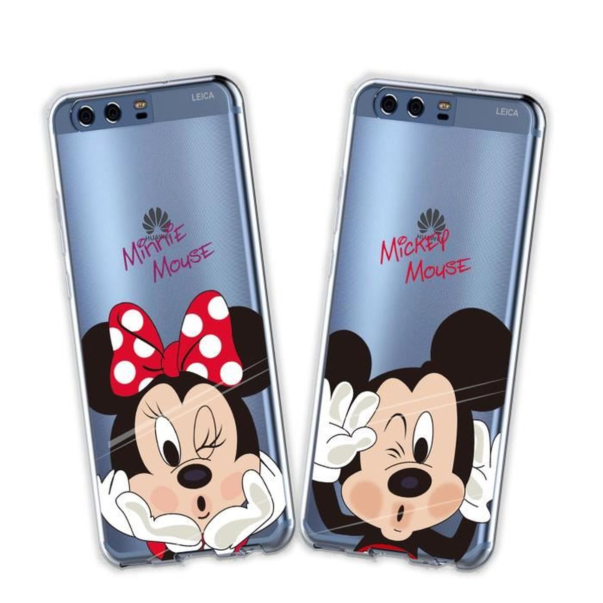 2 X Coque Huawei P10 Lite,Disney Mouse Doux Souple Transparent TPU ...