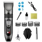 Tondeuse cheveux - BAKLON - Professionnelle - Écran LED - 5 têtes de couteau - Autonomie 120 min