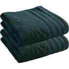 COTON PUR Lot de 2 draps de bain "Spa" 90 x 150 cm / 400 gr/m² - "Spa" Emeraude