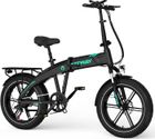 HITWAY Vélo électrique VAE BK36 Pliable - 20" x 4.0 Gros Pneus - Batterie Amovible 48V10,4Ah - Moteur 250W - 7-Vitesses - Noir