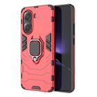 HTDMOBILES Coque pour Xiaomi Poco X7 Pro 5G - housse etui rigide anti choc + film ecran - ROUGE