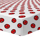 Drap housse enfant imprimé 100% Coton - SPIDERMAN ANNIVERSARY - Blanc - 90x190cm
