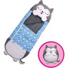 KALAVIKA Mignon Sac de Couchage Enfant Oreiller de Jeu Duvet Enfant avec Oreiller 180*70cm Bleu