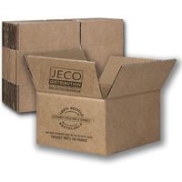 JECO - Lot de 20 cartons caisses américaines 250 x 205 x 140 mm simple cannelure cartons d'expédition colis déménagement diffé[118]