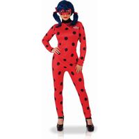 Déguisement Ladybug Femme - Licence Miraculous - Combinaison et Masque - Taille Unique