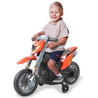 Moto électrique pour enfant - Jamara - Ride-On Power Bike Orange 6V - Mixte - 18 mois+ - Extérieur