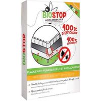 Biostop Anti-Insectes Plaque Anti-Punaises de Lit et Anti-Acariens