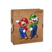 ACTIVE PUZZLES - Puzzle en Bois Mario & Luigi - 80 pièces - Formes Uniques
