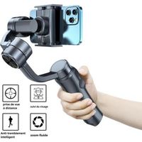 Stabilisateur Smartphone - stabilisateur camera, Rotation de 360°-Gimbal Portable avec Contrôle APP