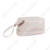 TD® Sac cosmétique portable à double couche sac de stockage de nuage de voyage portable de grande capacité sac de lavage de