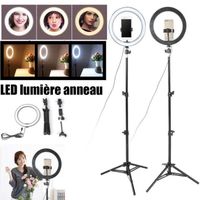 Anneau Lampe Lumières Dimmable - 1.2m Trépied - Support téléphone - Lumière Eclairage d'appoint Caméra Vidéo Photo Vente Chaude