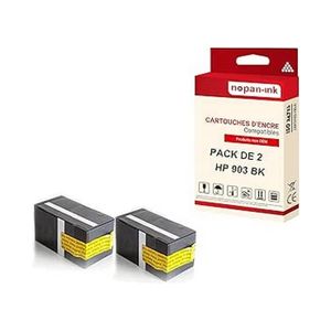 Cartouche HP 903XL Jaune Compatible NOPAN-INK (x2) - Pour OfficeJet 6900/6950/6860/6868 - Neuf