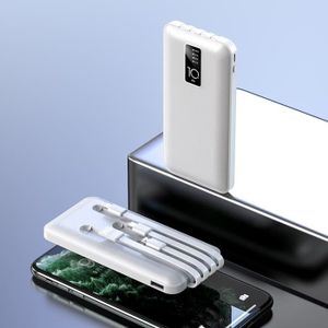 BATTERIE EXTERNE blanc 10000mAh-Chargeur de batterie portable unive