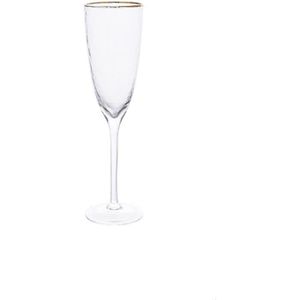 Parfait la Maison Krosno Flute Cristal de Champagne Verre Les Restaurants Lot de 6 Collection Avant-Garde 180 ML Les Fêtes Lave-Vaisselle et Micro-Ondes 