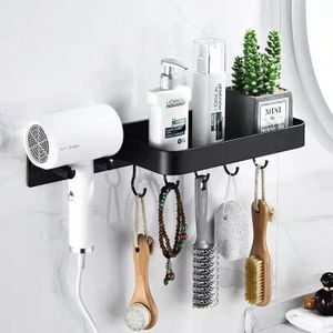 Support de sèche-cheveux et support de lisseur support de sèche-cheveux pour salle de bain support de sèche-cheveux noir avec support de câble