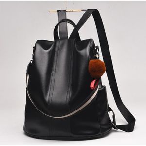 KEYIA Femme Sac à Dos Simple Casual En Cuir Souple Voyage Anti-Vol Petit Sac à Dos 