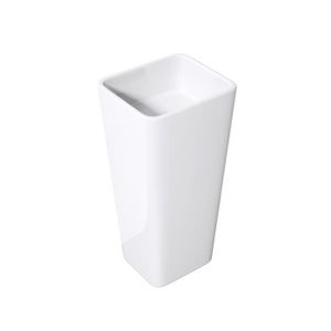 LAVABO - VASQUE Mai & Mai Lave main évier vasque 40x35x82cm en résine de synthèse blanc rectangulaire lavabo avec trop-plein à poser au sol Col31