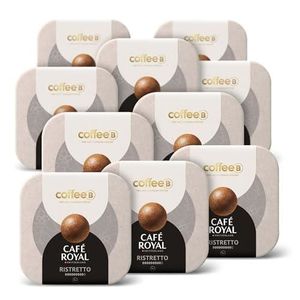 CAFÉ CAPSULE 90 Boules de Café CoffeeB - RISTRETTO - 100% Compostables - Compatible avec machines CoffeeB by Café Royal
