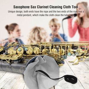 CHIFFON Cikonielf Chiffon de nettoyage pour saxophone LADE Durable Saxophone Sax Clarinette Outil de nettoyage pour tube à l'intérieur