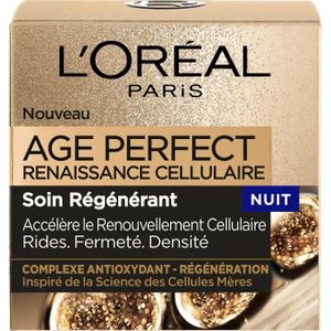 ANTI-ÂGE - ANTI-RIDE Soin regénérant Dermo Expertise Age Perfect L'OREAL Renaissance Cellulaire Nuit - 50 ml