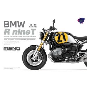 VOITURE À CONSTRUIRE MENG - Maquette Moto Bmw Rninet Option 719 Black Storm Metallic/ Vintage Meng Mt-003u 1/9ème Maquette Char Promo - Ref : 13642
