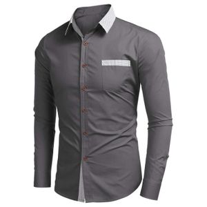 CHEMISE - CHEMISETTE Chemise Homme Mariage Manches Longues Regular Fit 