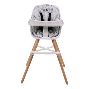 CHAISE HAUTE  Chaise haute évolutive PAULETTE - Dès 6 mois - Fabriquée en France - Coloris Typo