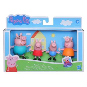 FIGURINE - PERSONNAGE Jouet - PEPPA PIG - Lot de 4 figurines Peppa et sa famille - Multicolore - A partir de 3 ans