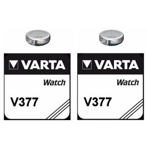 Piles spéciales montres 377 SR626SW SR66 VARTA 1.55V oxyde d