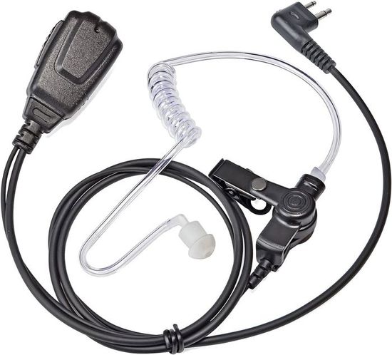 Vhbw – Oreillette Compatible Motorola (SL7550, SL1K, SL4000, Etc.) – Pour Talkie-Walkie, Discrète Et Confortable, Avec Micro Sur Clip