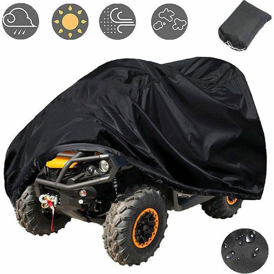 Housse De Quad Impermeable Universelle - Polaris Yamaha Suzuki Honda Kawasaki - 218x96x104cm