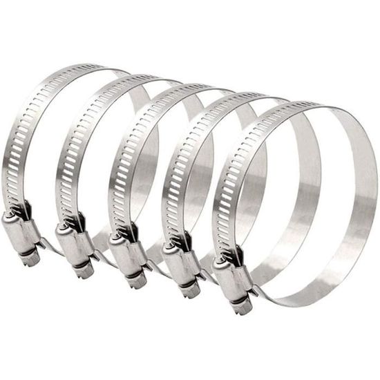 Colliers De Serrage Acier Inoxydable 4 Pouces - Lot De 5, Plage 78-102 Mm