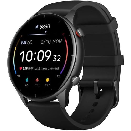 Montre Connectée Femme Homme Montre Intelligente Étanche IP68 Sport Smartwatch avec écran Couleur,Réveil/Cardiofréquencemètre/Moniteur De Sommeil/Rappel de Cycle Physiologique pour iOS Android Noir 