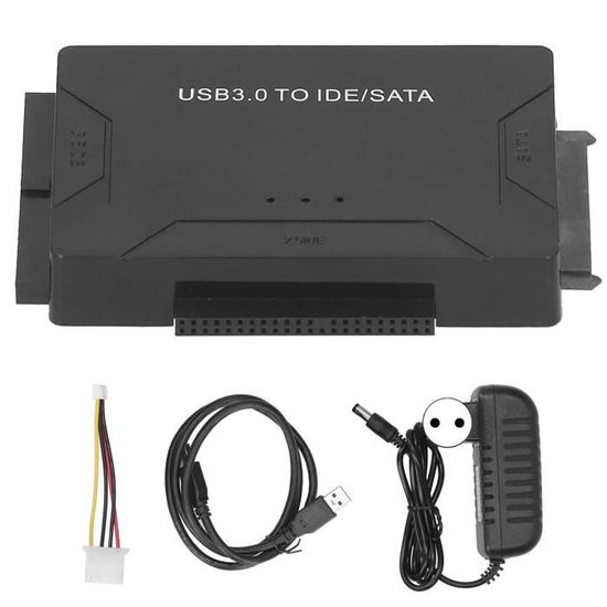 Câble Adaptateur USB 2.0 Vers IDE/SATA Pour Disque Dur - Compatible 2,5" Et 3,5", Transfert 480 Mbps