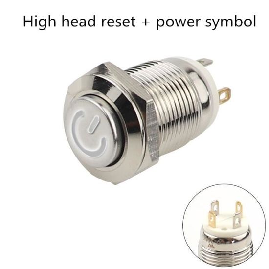 WEKON 3pcs Commutateur De Bouton-Poussoir De Verrouillage 12V/ 24V, Commutateur SPDT On/Off De Bateau De Camion De Voiture De RV De 4 Bornes