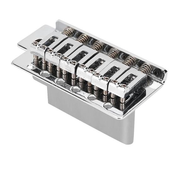 Chevalet De Trémolo Pour Guitare électrique ST 6 Cordes, Alliage Cuivre-zinc + Acier + Acrylique, Noir, Kit Complet