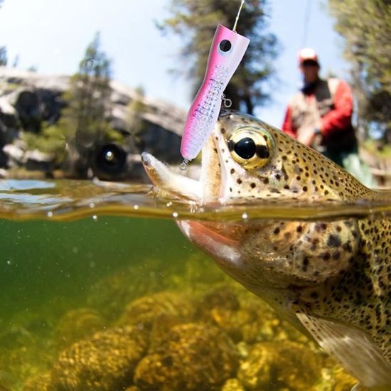 1 pièce leurre pêche à la traîne en bois GT Popper pêche à la traîne