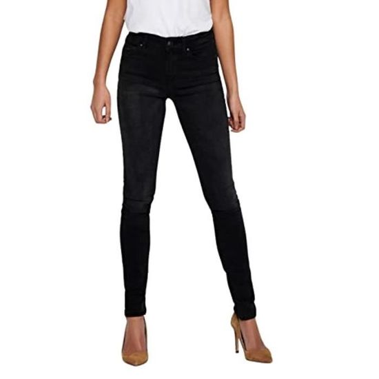 Pantalon Jean Slim Noir Zara Femme Taille 34 - Neuf (sans étiquettes), Coupe Fuselée Idéale