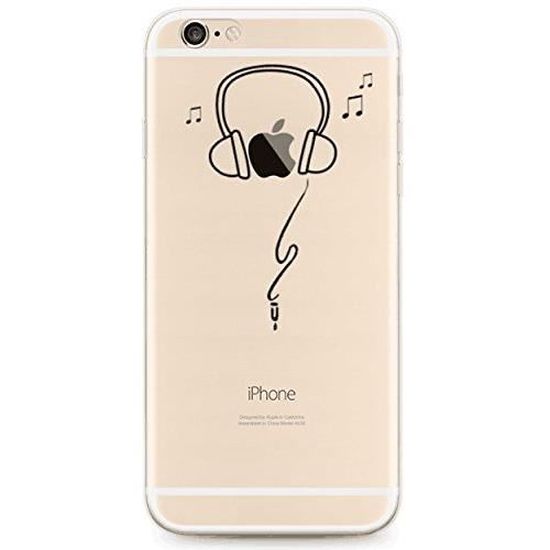 Coque Transparente Gel Souple Incassable Avec Impression De Motif Fantaisie (iPhone 6 PLUS - 6s