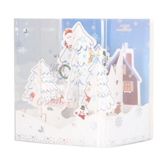 Carte De Noël Pop-up 3D | Lumières Et Musique, Pièce De Théâtre