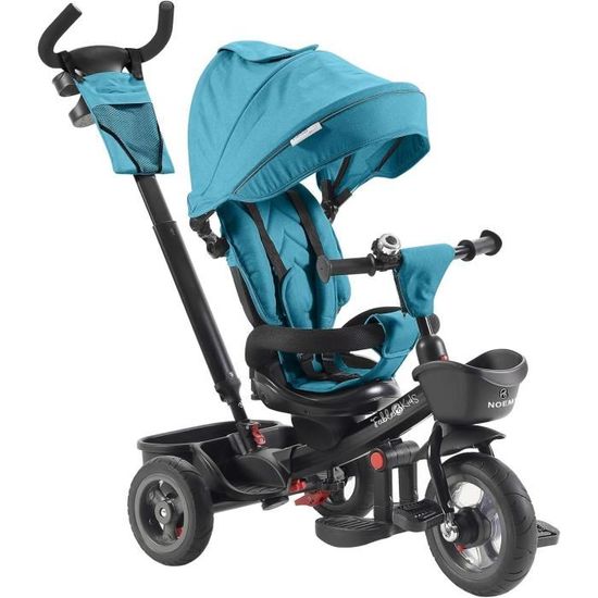 Tricycle 5 En 1 Enfant 18 Mois à 5 Ans - Roues Clignotantes, Barre Poussée, Sécurité | Évolutif, Vélo Sans Pédales, Cadeau